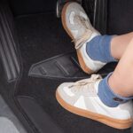 CAR PASS Black Leather Seat Covers Floor Mats Steering Wheel Set - Image 5