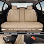 Coverado Waterproof Beige Car Seat Covers Full Set Universal Fit - Image 4