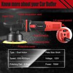 AOBEN 6in Dual Action Car Polisher 1000-4500RPM Variable Speed Kit - Image 2