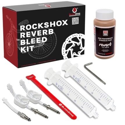 BleedZone RockShox Reverb Bleed Kit with 120ml Hydraulic Fluid - Complete Bike Tool Bleeding Kit for RockShox Reverb Dropper Post and X-Loc Hydraulic Systems, Essential Bike Tools & Maintenance