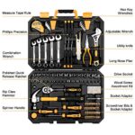 DEKOPRO 158pc Home Auto Repair Tool Kit with Storage Case - Image 2