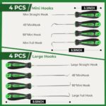 FTIHTRY 8PC Precision Pick Hook Set for Auto Oil Seal O-Ring Removal - Image 2
