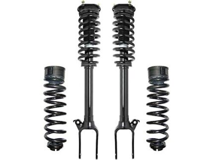 Front and Rear Air Spring to Coil Spring Conversion Kit - 4 Piece - Compatible with 2007-2012 Mercedes-Benz GL450 (Excludes ADS and ABS Bracket)