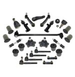 PartsW -22 Pc Suspension & Steering kit For Chevrolet Express 2500/3000 96-02/ GMC Savana 2500 3500 96-02/ Upper & Lower Ball Joints Tie Rod Ends Sway Bars Idler & Pitman Arms Drag Link