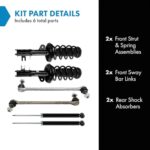 TRQ 8pc Suspension Kit Struts Shocks Sway Bars Buick Encore Chevy Trax - Image 2