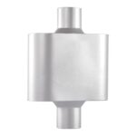 Floshine Universal Mufflers,Performance Automotive Exhaust Muffler，Single Chamber 2.5 inch inlet (ID) 2.5 inch outlet (ID) FH425109