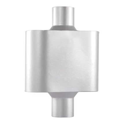 Floshine Universal Mufflers,Performance Automotive Exhaust Muffler，Single Chamber 2.5 inch inlet (ID) 2.5 inch outlet (ID) FH425109