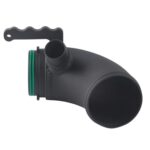 broyear Turbo Inlet Elbow pipe for Audi A3 S3 TT, Aluminum intake tube Upgrade for VW Golf MK7 EA888 Gen3 1.8T 2.0T, Compatible with IHI Turbocharger IS12 IS20 IS38, Turbocharger Inlet Pipe Black