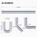 A-KARCK 16 Pcs 2.25" Stainless Steel Exhaust Mandrel Bends Kit - Image 2