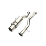 REV9 CB-078 4" Tip Single Exit Cat-Back Stainless Steel Exhaust Kit compatible with Nissan 350Z (Z33) 2003-2009 all trims