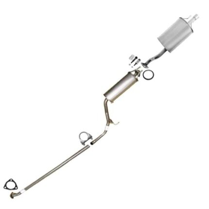 Northeastern Exhaust | Direct Fit Stainless Steel Cat-Back Exhaust System Kit Compatible with Honda Civic 2006-2011 1.8L 2-Door Coupe - Include Gaskets, Clamp, and Spring Bolt Kit