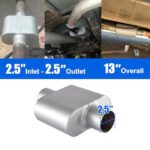 Floshine Universal 2.5" Performance Muffler FH425109 for Cars - Image 5