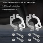 KVAEY 2 PCS 2.5" Exhaust Flange Repair Kit with Bolts - Durable Carbon Steel - Image 4
