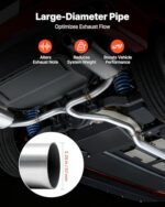 VEVOR 2.25" Exhaust Pipe Kit - Universal Fit for Trucks & Cars - Image 4