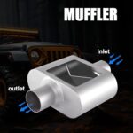 Floshine Universal 2.5" Performance Muffler FH425109 for Cars - Image 4