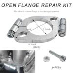 KVAEY 2 PCS 2.5" Exhaust Flange Repair Kit with Bolts - Durable Carbon Steel - Image 2