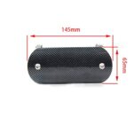 Dreamseek Universal Motorcycle Exhaust Heat Shield Carbon Fiber Style - Image 3