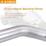 A-KARCK 3.5" OD 45° Mandrel Bend Exhaust Tube - Custom Fit - Image 2