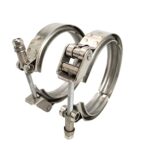GaeaAuto 2 X 3 Inch Quick Release V Band Clamp Stainless Steel for Turbocharger Downpipe