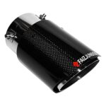 FAIZJUNBEN carbon fiber exhaust tip inlet 2.8" outlet 3.5" length 6.5", mirror carbon fiber exhaust tip - bolt-on, for 1.8"-2.8" OD car exhaust pipe