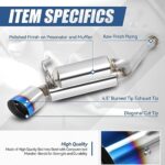 Auto Dynasty 4.5" Dual Burnt Muffler Tip Exhaust for 2003-2008 350Z/G35 - Image 2