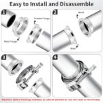 MuHize 2.5" V Band Clamp - Quick Release for Exhaust & Turbo Systems - Image 2