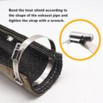 Weideer 6" x 12" Titanium Exhaust Heat Shield for Motorcycles - Image 4