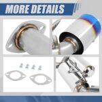 Auto Dynasty 4.5" Dual Burnt Muffler Tip Exhaust for 2003-2008 350Z/G35 - Image 5