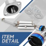 Auto Dynasty 4.5" Dual Burnt Muffler Tip Exhaust for 2003-2008 350Z/G35 - Image 3