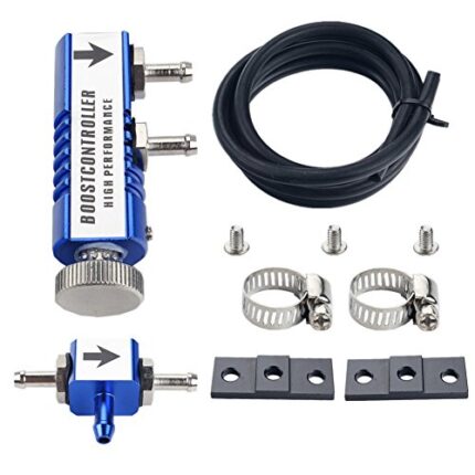 Dewhel MBC Manual Turbo Boost Controller Kit Adjustable Blue 1-30PSI Boost Bleed Valve Universal Fit BRZ Mitsubishi Hyundai Toyota Lexus Kia Nissan Honda Scion Infiniti Acura Mazda
