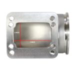 3" V-Band Turbo 90° Elbow Downpipe Kit for T3/T4 Turbocharger - Image 7