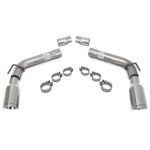 SLP 31201 Axle-Back Exhaust (2010-15 V6 Camaro "LoudMouth" w/4" Tips)
