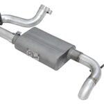 aFe (49-08046) Scorpion 2-1/2" Aluminized Hi-Tuck Axle-Back Exhaust System for Jeep Wrangler JK V6-3.8/3.6L Engine