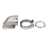 3" V-Band Turbo 90° Elbow Downpipe Kit for T3/T4 Turbocharger - Image 3