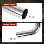 Richeer 2.5" T304 Stainless Steel Exhaust Tubing Kit - Universal Fit - Image 2