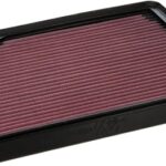 K&N High-Flow Original Lifetime Engine Air Filter: Increase Power: Premium, Washable: Compatible with 2019-2025 Cadillac/Chevy/GMC: Escalade, Silverado, Suburban, Tahoe, Sierra, Yukon, 33-5083