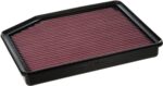 K&N High-Flow Original Lifetime Engine Air Filter: Increase Power: Premium, Washable: Compatible with 2019-2025 Cadillac/Chevy/GMC: Escalade, Silverado, Suburban, Tahoe, Sierra, Yukon, 33-5083