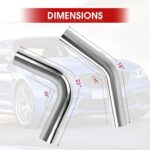 Richeer 2.5" T304 Stainless Steel Exhaust Tubing Kit - Universal Fit - Image 4
