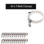 SUNROAD 28" Universal Turbo Intercooler Kit with Hoses & Clamps - Image 6