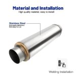 High Performance 5" Exhaust Resonator Muffler for Universal Fit - Image 6