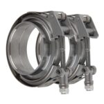 4" V Band Clamp with Flanges - 304 Stainless Steel, Exhaust Fit - Image 2