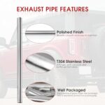Richeer 2.5" T304 Stainless Steel Exhaust Tubing Kit - Universal Fit - Image 6
