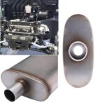 Floshine 409 Stainless Performance Muffler 3" Center In/Out - Image 6