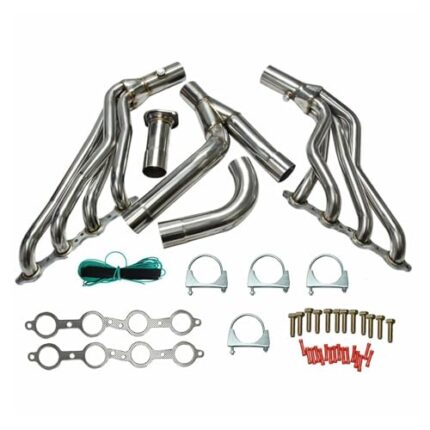 Stainless Steel Performance Exhaust Header Manifold For Chevy Avalanche/Silverado ;GMC Sierra; 4.8L 5.3L 6.0L;1999 2000 2001 2002 2003 2004 2005 2006; Long Tube (2WD)