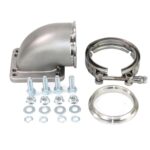 3" V-Band Turbo 90° Elbow Downpipe Kit for T3/T4 Turbocharger - Image 2