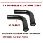 Universal 28" Intercooler Kit with Pipes & Couplers - Black - Image 4