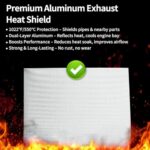 Aggsound 16"x13" Exhaust Heat Shield Kit - 2 Pack with Zip Ties - Image 3