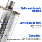 Floshine 409 Stainless Performance Muffler 3" Center In/Out - Image 4