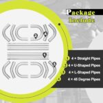 Jaxilyn 3" Exhaust Pipe Kit - Universal 16 pcs Mild Steel Tubing - Image 4