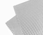 Aggsound Exhaust Heat Shield Automotive 16"x13" 2 Pack, Embossed Aluminum Heat Shield Kit with 10 Stainless Steel Zip Ties Cable Metal for Car Muffler Exhaust Wrap High Temp Thermal Barrier Battery